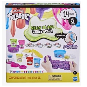 PlayDoh Slime and Foam Neon Blast Variety Pack Sensory Play