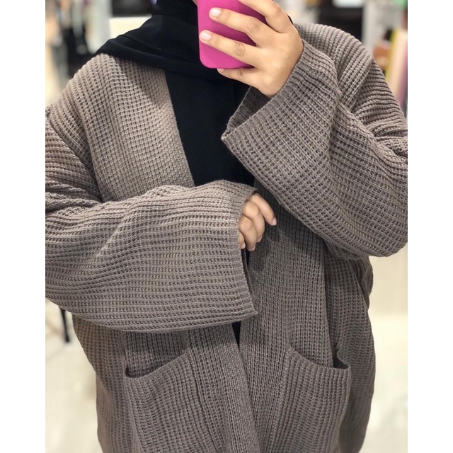 Cardigan Rajut Oversize