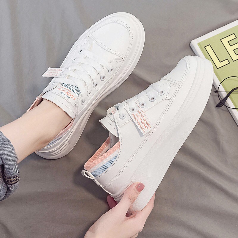 AVANCEID 1935 Sepatu Sneakers Wanita Korea Simpel Putih Import