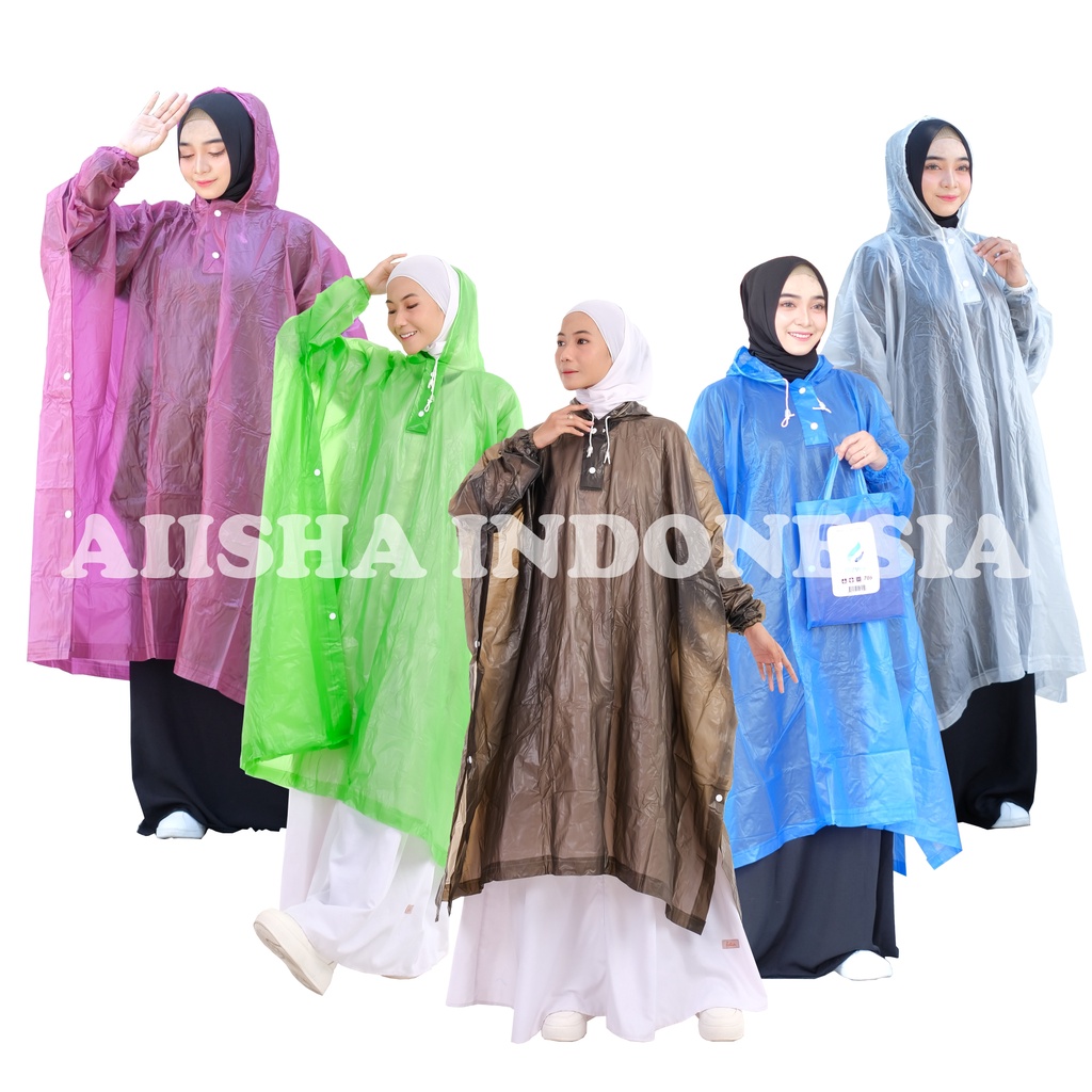 (TERMURAH) Jas Hujan Gamis / Jas Hujan Wanita Jumbo / Jas Hujan Muslimah