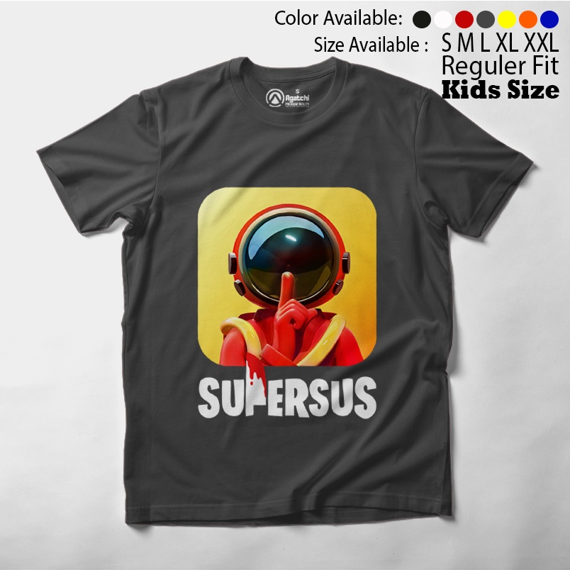 Baju Kaos Atasan Anak Laki Laki Game Super Sus