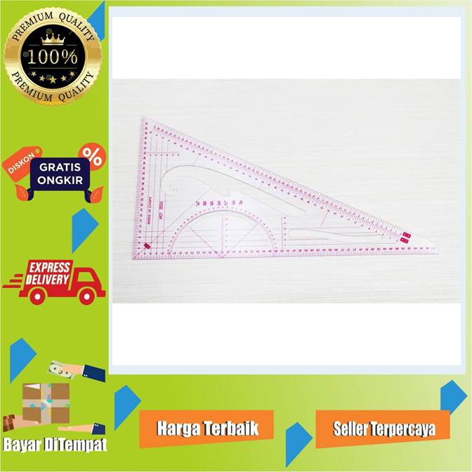 

GUDANGNYA! PENGGARIS QUILTING - QUILTING RULER - PENGGARIS BAHAN FREYA NO. 3220