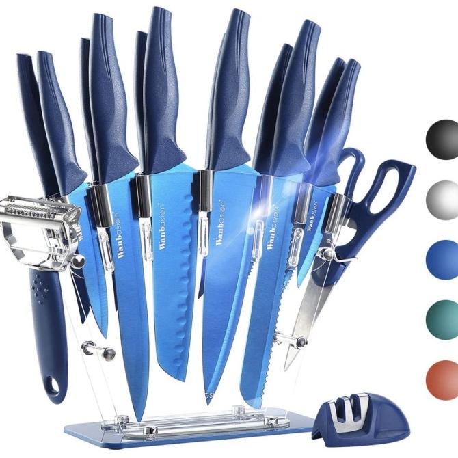 13 Pieces Professional Chef Kitchen Knife Set Jo703Yn6Ol