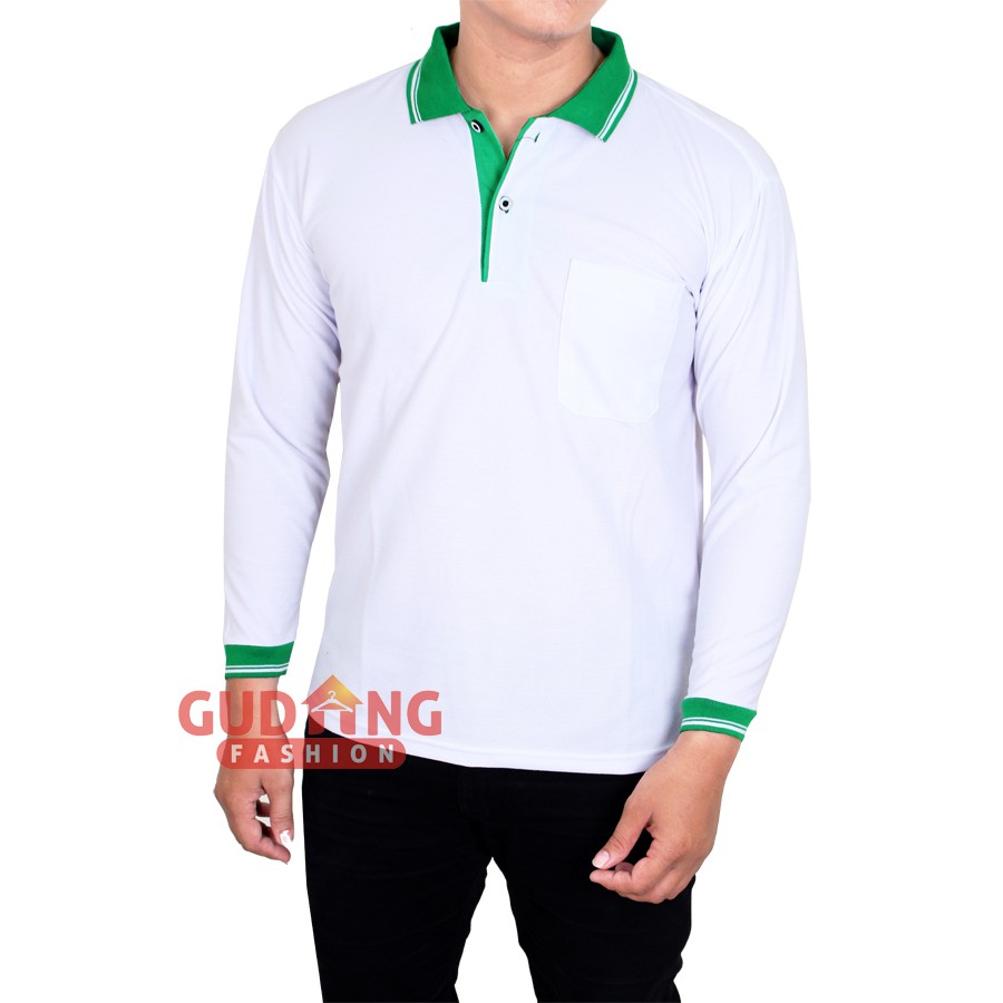 Kaos Polo Pria Panjang PLS 173