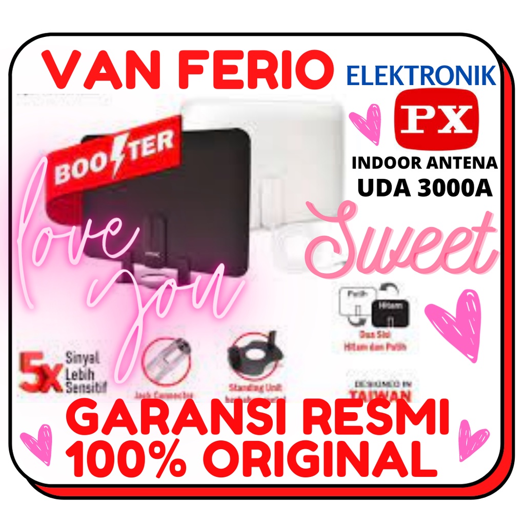 Antena TV Digital Analog PX UDA3000A / UDA-3000A / UDA 3000 A GARANSI