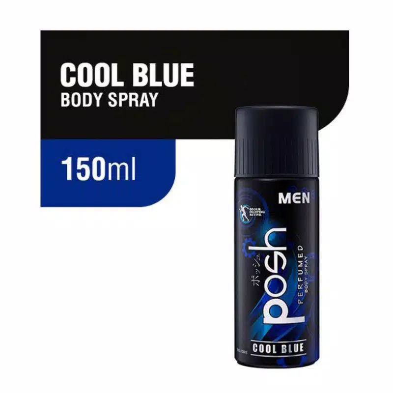 POSH MEN PERFUMED BODY SPRAY ISI 150 ML(PARFUM UNTUK LAKI2) ORIGINAL~ASLI