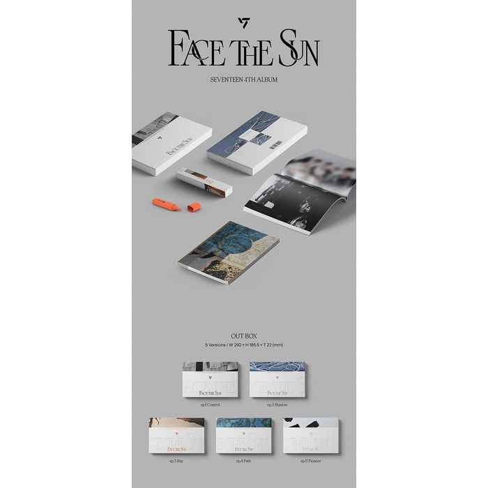 (online POB set) SEVENTEEN - 4th Full Album FACE THE SUN