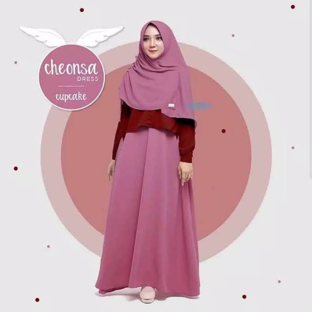 Cheonsa Dress Pakaian wanita baju gamis gamis syari pakaian muslim fashion remaja