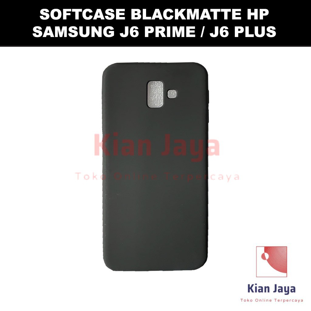 Softcase Blackmatte Handphone Samsung Galaxy J6 Plus / J6 Prime Antishock, Casehp, Siliconcase, Slim Design