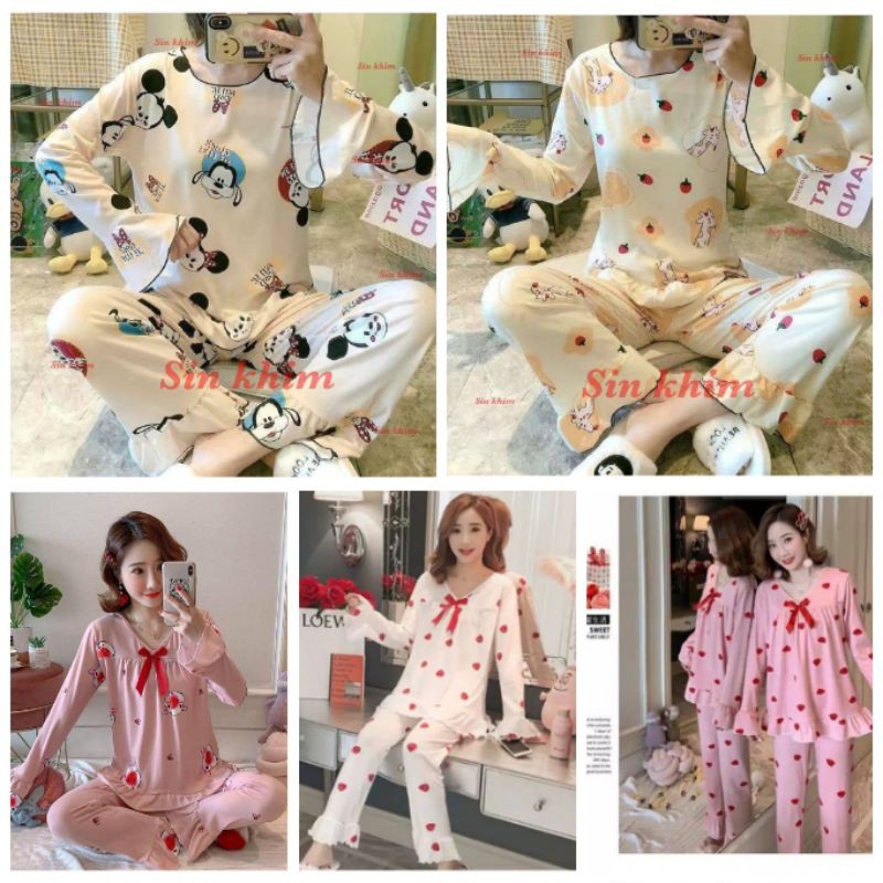Baju Tidur Piyama Import Premium Piyama PP lengan panjang celana panjang - Gracia OS