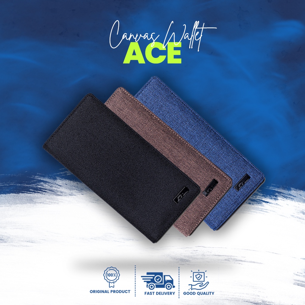 Dompet Wallet Lipat Panjang Pendek Kulit Canvas Murah Organizer Distro Branded Korean Style Import O