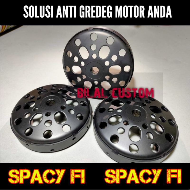 Mangkok CVT Kampas Ganda SPACY FI Original Custom Anti Gredeg