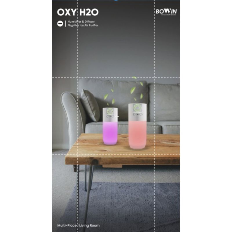 Bowin Oxy H2O 4in1 (Air Purifer, Humidifer, Diffuser, Night Lamp)