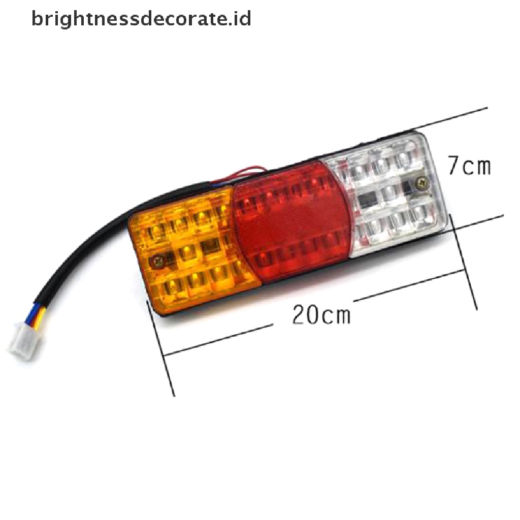 (Birth) Lampu Belakang / Sein / Rem / Mundur Led 3 Warna 12v Anti Air Untuk Motor