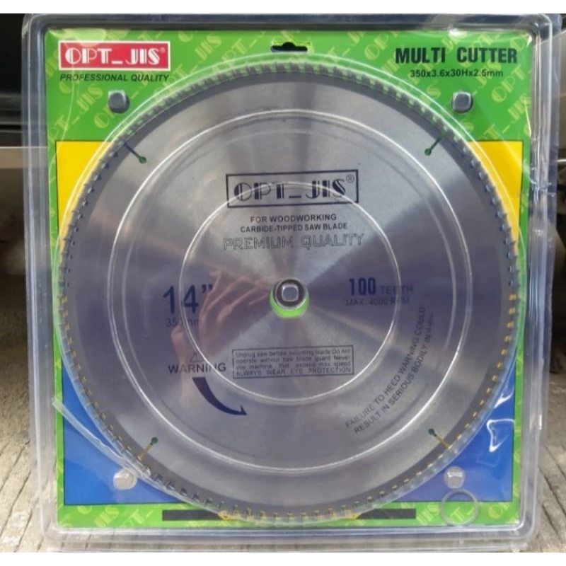 Mata Gergaji Kayu TCT 14" x 60T merek OPT Cilcular Saw