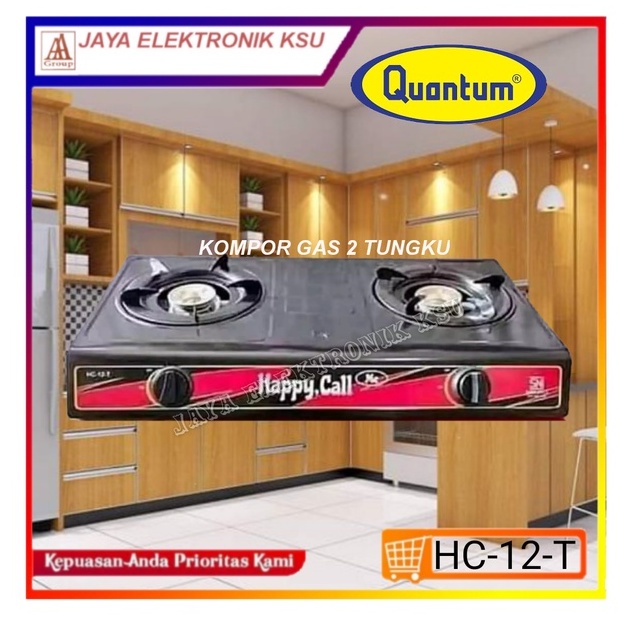 HAPPY CALL ME Kompor Gas 2 Tungku Teflon HC 12 T