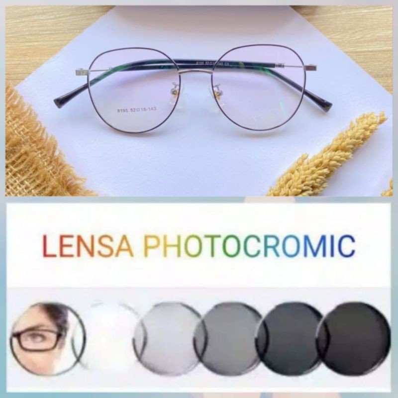 gratis lensa minus atau plus.. frame kacamata 8195