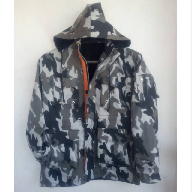 JAKET PARKA CAMO / JAKET PARKA JUMBO / PARKA ARMY / JAKET VINTAGE CAMO