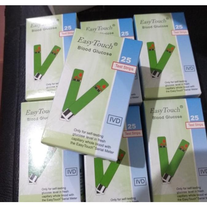 ( BISA COD ) Strip Easy Touch Glucose / Strip Easy Touch Gula Darah OBRAL [Kode 1|Kode 2|Kode 3|Kode