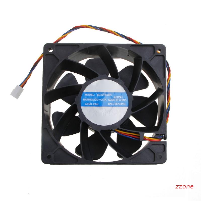 zzz DC Brushless 12V Axial Fan SG121238BS 1238 6000RPM Dual Ball Bearing 120x120x38mm for Computer Case Stable Strong Air