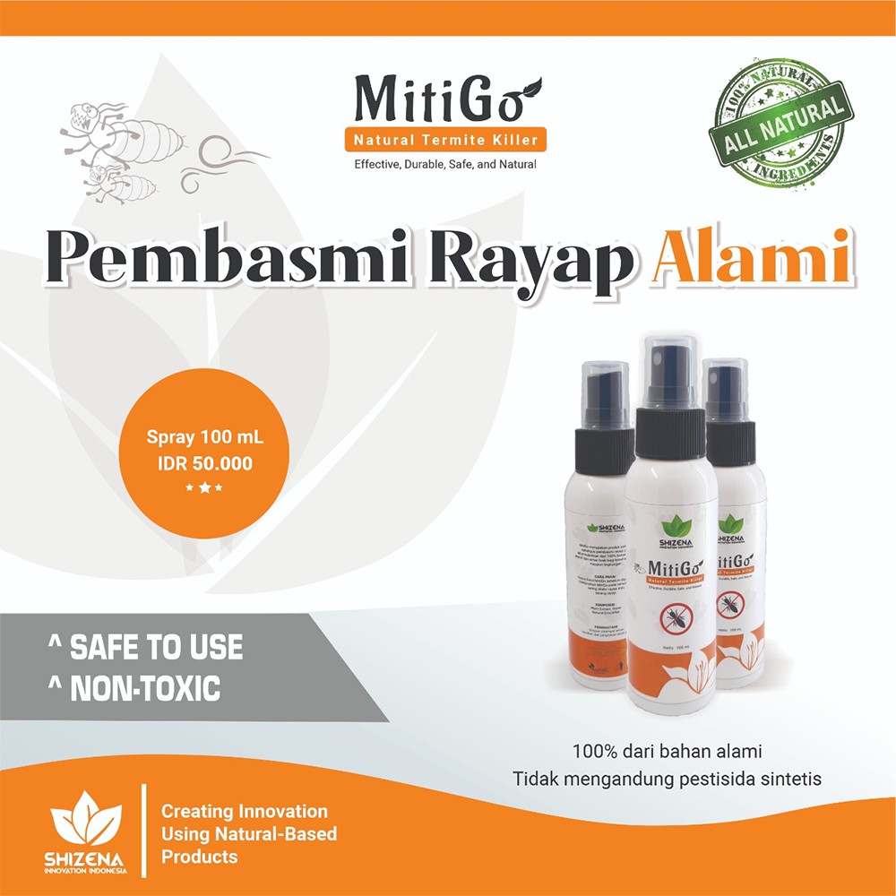 Mitigo Spray Pengusir Rayap berbahan alami 100 ml