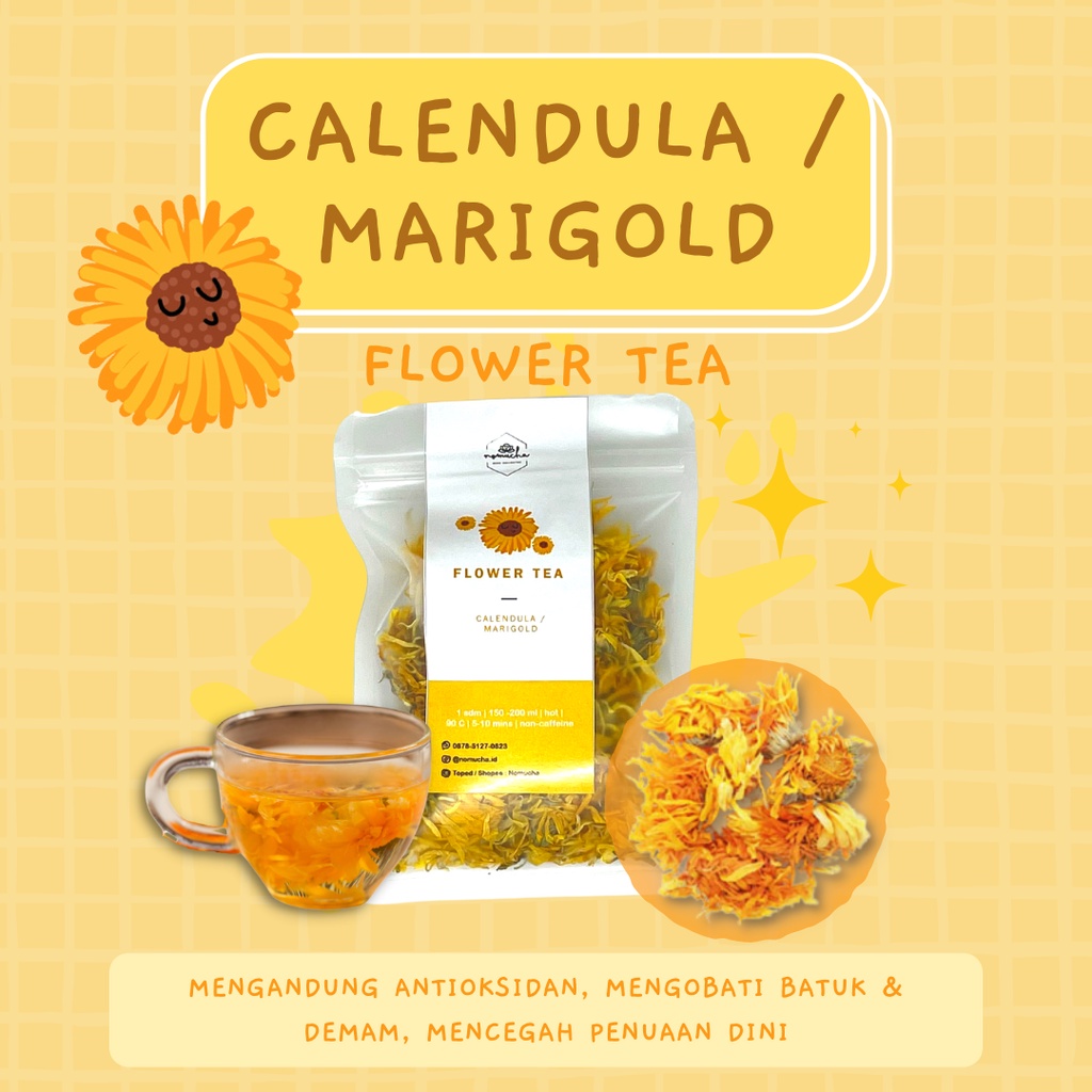 

Calendula / Marigold Flower Tea / Teh Bunga / Teh Herbal
