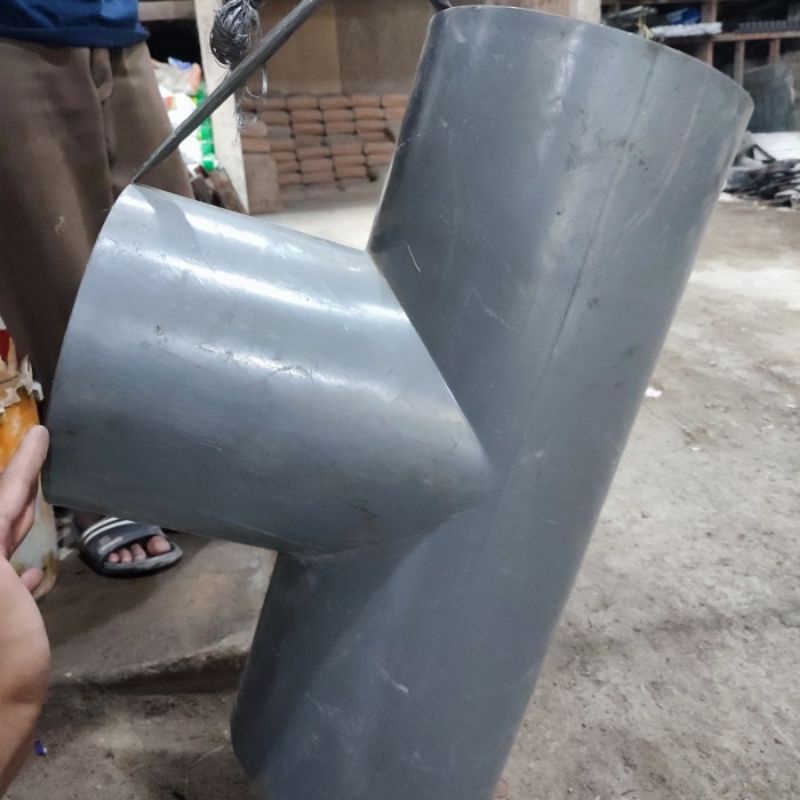 Tee 8inch Rucika AW | T 8inch | T Sambungan Paralon 8 inch
