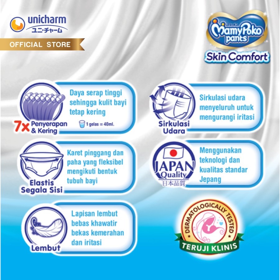 Popok Celana Bayi MamyPoko Pants Skin Comfort L 28