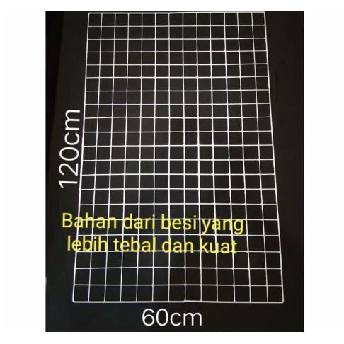 Jaring Ram Dinding Ukuran 60x120cm Gantungan Ram Display