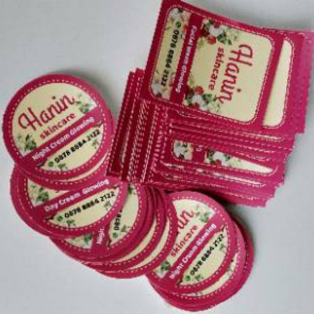 

Stiker Bulat Label Makanan