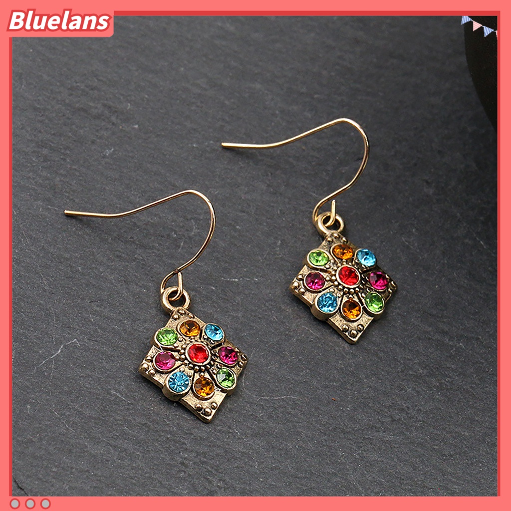 Bluelans Anting Tusuk Gantung Retro Bohemia Vintage Untuk Wanita