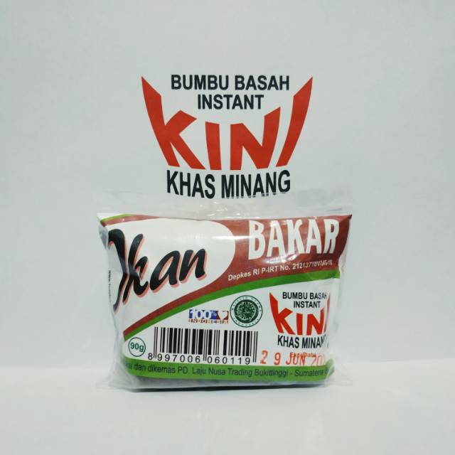 

Bumbu Basah Instant KINI Khas Minang - IKAN BAKAR