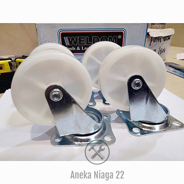 Aneka - RODA KASTOR NYLON 2 INCH RODA TROLY RODA ETALASE KURSI RANJANG /PC AN22