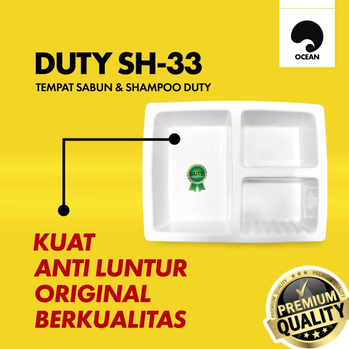 TEMPAT SABUN KAMAR MANDI RAK / TEMPAT SABUN CAIR BATANG / WADAH SABUN | DUTY SH-33