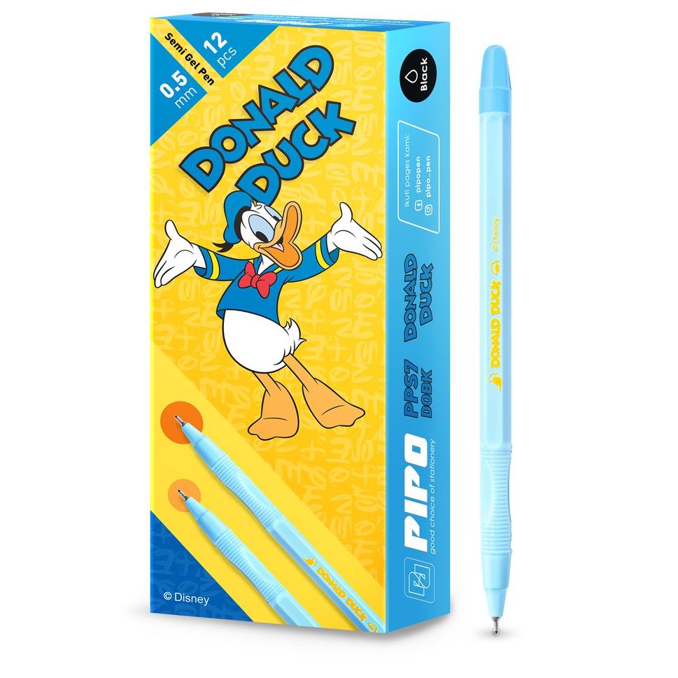 

Code2t7Sh--[PPS7 DONALD] Pipo pps7 Donald Duck Disney License Pen Hitam 12pcs