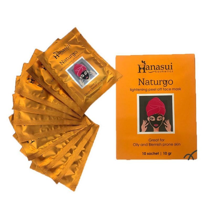 Hanasui  Masker Naturgo|Hanasui Masker Lumpur Wajah|1 Pack Isi 10 Sachet