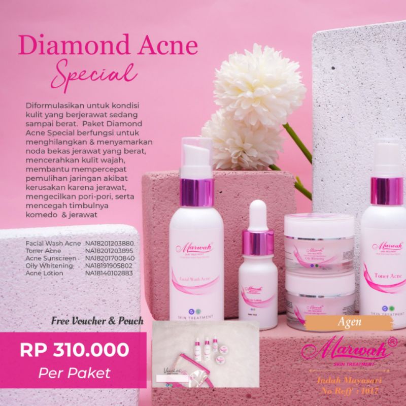 skincare marwah Diamond Acne spesial
