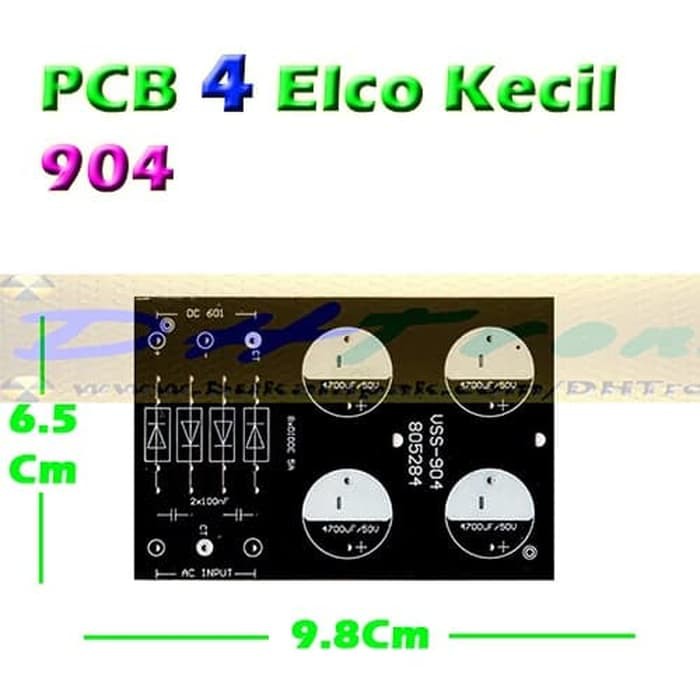 PCB 904 Power Supply Bank Untuk 4 Elco Kecil