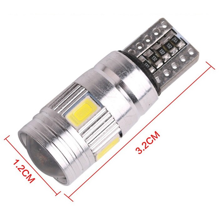 Lampu T10 6 Mata Lensa Canbus Luminos Led Senja Sen Spextrum LED