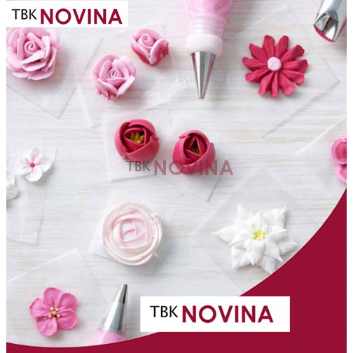 Paku Mawar Set 3pcs / Alat Bantu Dekorasi Bunga Buttercream Icing