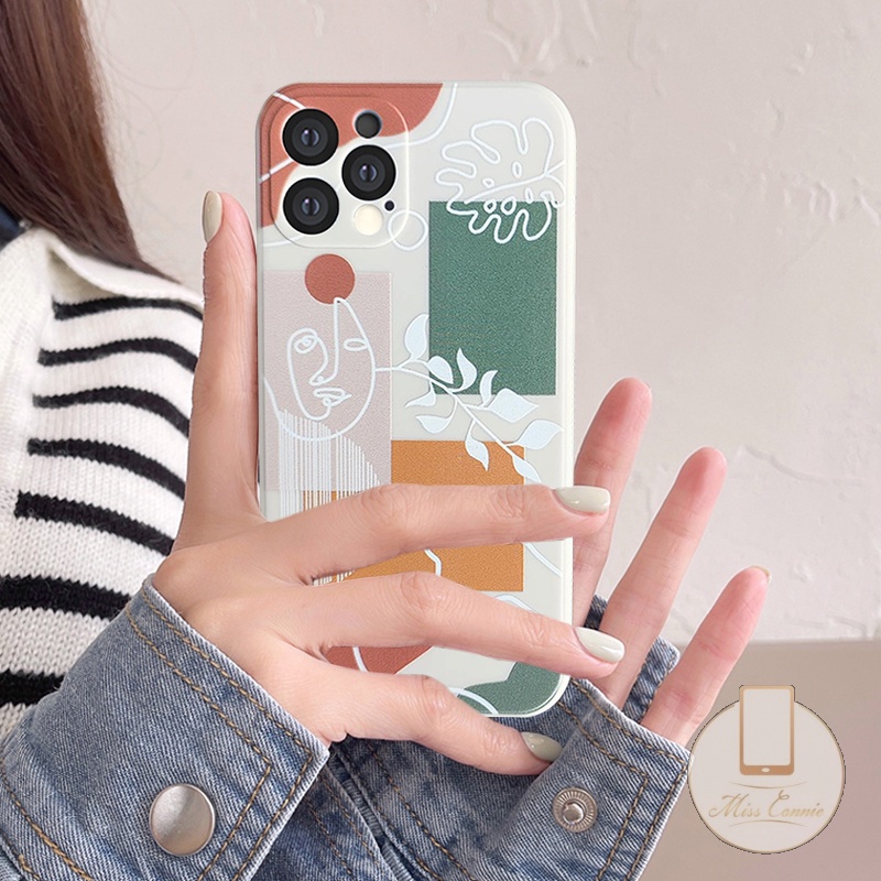 Soft Case Tpu Motif Geometri Untuk Iphone 11 7 8 6 6s Plus 13 12 11 Pro Max X Xr Xs Max A95 A15 A16 Reno 5 4 5f A54 A12 A74 A12 A7 A5S A3S A9 A53 A15 A21 C20 C11 C12