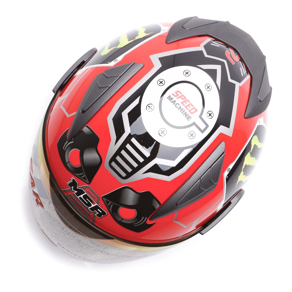 [Helm Dewasa] MSR Helmet Javelin - Monster - Merah + Promo Gratis Jaring Helm