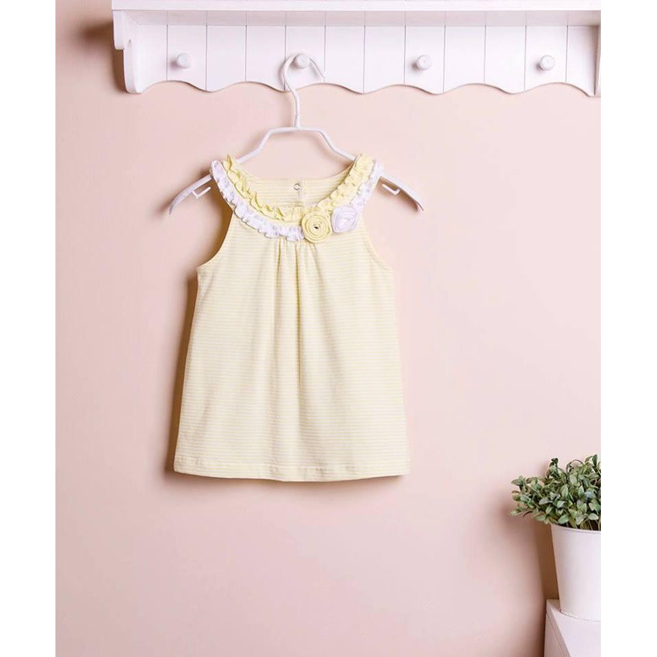 YELLOW SHORT SLEEVE TEE FLOWER