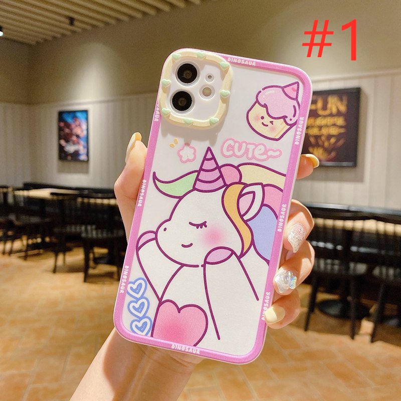 So Cute！Unicorn & Dinosaur Soft Case OPPO A53 A33 A31 A5 A9 2020 A16 A54 A55 A74 A15 A15S A3S A52 A92 A57 A39 F1S F9 Pro A7 A5S A12 A11K F11 K3 K5 Reno 4 5 F 6 Realme C1 X XT Casing VIVO Y11 Y12 Y12i Y15 Y17 Y12S Y20 Y20S Y50 Y30 Y30i Y83 Y81 Y91C Y93-1
