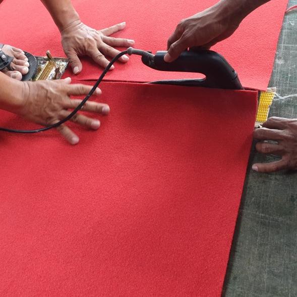 karpet katarina meter murah kain karpet tikar lipat musholla masjid - banyak warna