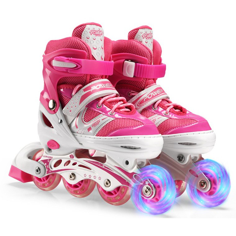 Sepatu Roda Anak Power Inline Skate / Power Roller Skate / Free Tas / Free Baut Bajaj