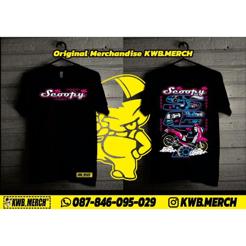 Baju scoopy tshirt scoopy ukuran M L XL XXL