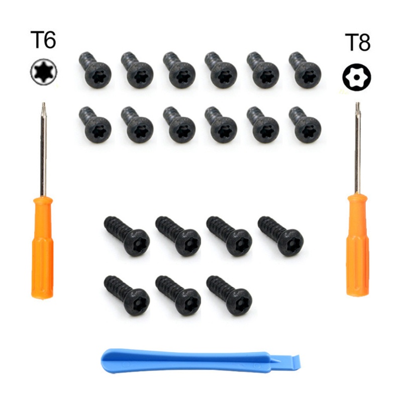 CRE  Repair Parts Tools Kit T8 T6 Screwdriver with Screws For -XBOX -ONE- /S Slim ones/ Elite Gamepad Controlle