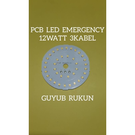 PCB LED EMERGENCY 12WATT 3KABEL