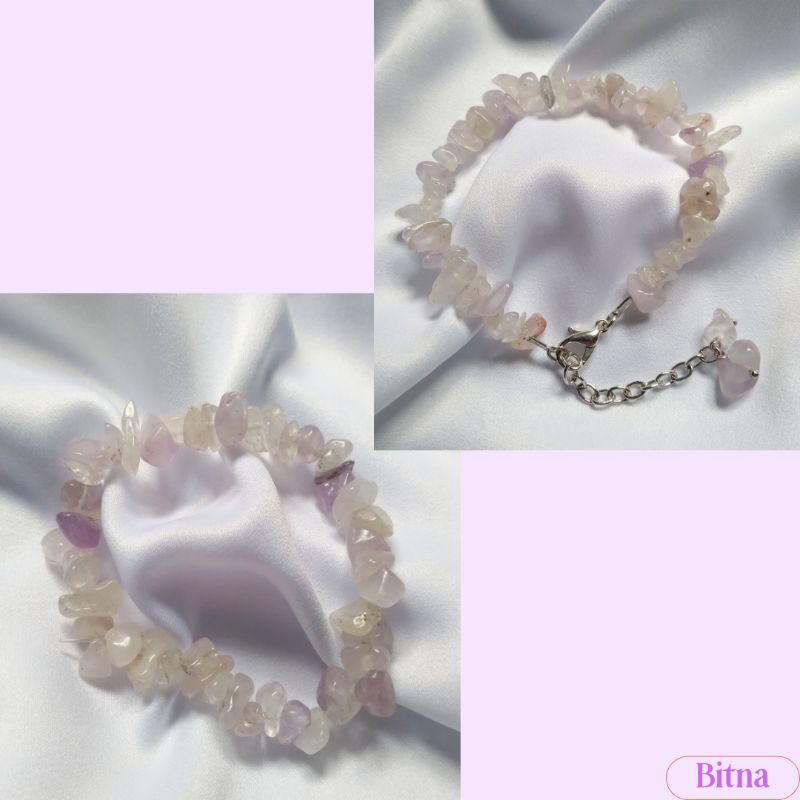 Light Amethyst bracelet | gelang batu kristal
